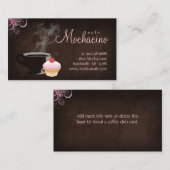 マフィンピンクのコーヒークラブ名刺 名刺 (正面/裏面)