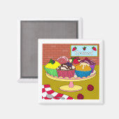 マフィンプレート磁石 マグネット (正面/裏面)