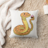 マフィン付きヘビ クッション (ブランケット)