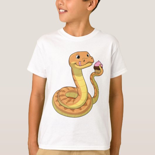 マフィン付きヘビ Tシャツ (正面)