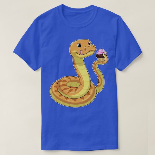 マフィン付きヘビ Tシャツ (デザイン正面)
