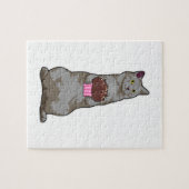 マフィン付き猫 ジグソーパズル (横)