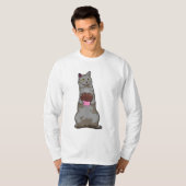 マフィン付き猫 Tシャツ (正面フル)