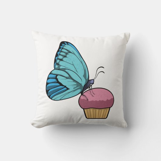 マフィン付き蝶 クッション (正面)