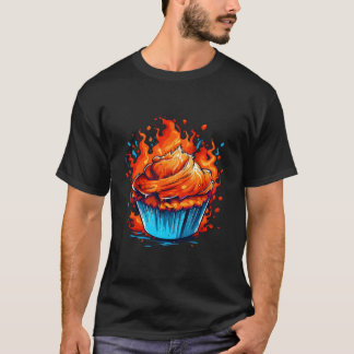 マフィン作りの炎 Tシャツ