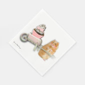 マフィン紙ナプキンの可愛いハムスター。 スタンダードランチョンナプキン (角)