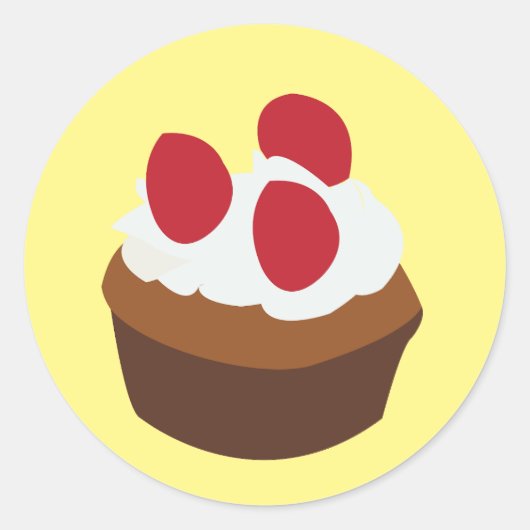 マフィン カップケーキ ラウンドシール (正面)