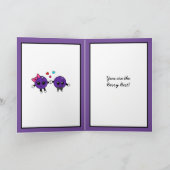 マフィン·コマーツ·トゥ·ユーキュートなブルーベリー·マフィン·プン カード (内部)