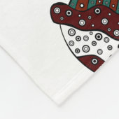 マフィン。ハッピーバースデーのカップケーキの背景（白） フリースブランケット (角)