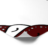 マフィン。ハッピーバースデーのカップケーキの背景（白） ポスター (角)