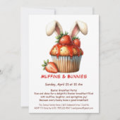 マフィン&モーニングイースターブレックファストパーティー 招待状 (正面)