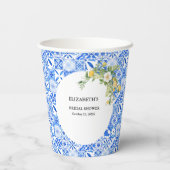 マフィー地中海のコーストレモ結婚ンタイル 紙コップ (裏面)