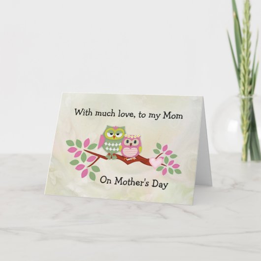 マフクロウマザーズデイカード カード (正面)