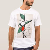 マフムードダーウィッシュ詩محمود درويش على هذه الأرض Tシャツ (正面)