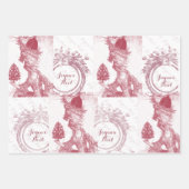 マフランスのイエレガントアントワネットジョユーヌール ラッピングペーパーシート (正面3)