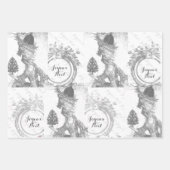 マフランスのイエレガントアントワネットジョユーヌール ラッピングペーパーシート (正面3)