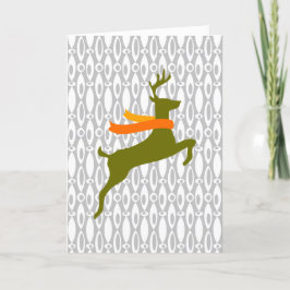 マフラーが巻かれたトナカイ シーズンカード