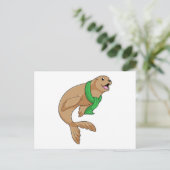 マフラーで密封 ポストカード (スタンド正面)