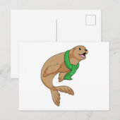 マフラーで密封 ポストカード (正面/裏面)