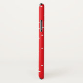 マフラーのケースに入ったクリスマスレッドの雪猫 Case-Mate iPhoneケース (裏面/右)