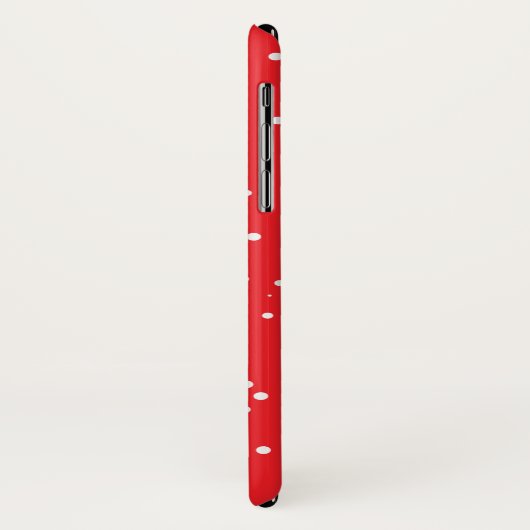 マフラーのケースに入ったクリスマスレッドの雪猫 Case-Mate iPhoneケース (裏面/左)