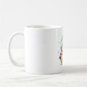 マフラーを巻いたかわいい冬のカメのデザイン コーヒーマグカップ (左)