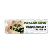 マフラーポメラニア犬のクリスマス犬