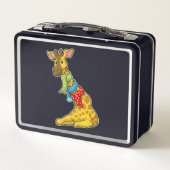 マフラー付きキリン メタルランチボックス (裏面)