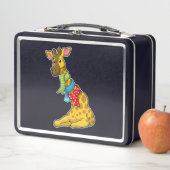 マフラー付きキリン メタルランチボックス (インサイチュ)