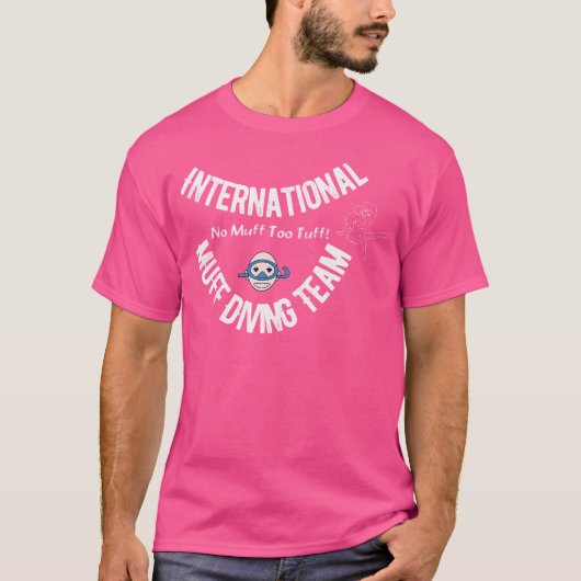 マフ国際的ダイビングチームNoマフTouff Fu Tシャツ (正面)