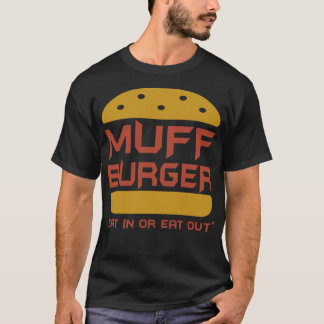 マフ食べバーガーのユ食べーザインまおもしろいたはアウト Tシャツ