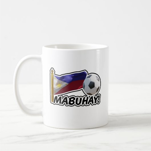 マブハイ! フィリピン サッカー応援グッズ コーヒーマグカップ (左)
