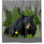 マブラックシャワーカーテン シャワーカーテン (正面)