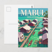 マブル島 マレーシア ポストカード (正面/裏面)