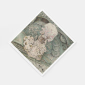 マブ帽のレディーマウス(Beatrix Potter) スタンダードランチョンナプキン (角)