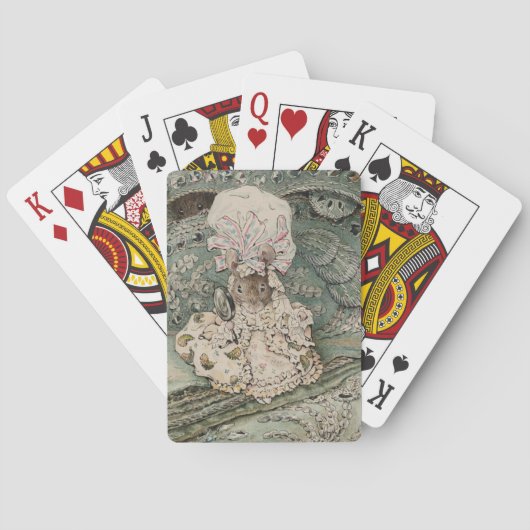 マブ帽のレディーマウス(Beatrix Potter) トランプ (裏面)