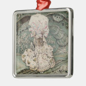 マブ帽のレディーマウス(Beatrix Potter) メタルオーナメント (左)