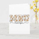 マブ ナース パンプキン フォール マザー カード (黄色い花)