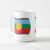 マプチェ旗マグカップ コーヒーマグカップ (正面左)