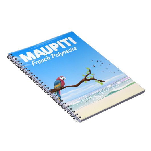 マプティフランスのポリネシア旅行ポスター ノートブック (右側)