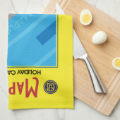 マプリンズヴィンテージブリティッシュホリデーキャンプス キッチンタオル (四つ折り)