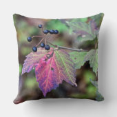 マプレレアフヴィバーナム紅葉とベリー クッション (裏面)