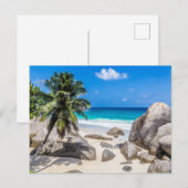 マヘセーシェルカラナビーチギフトポスター シーズンポストカード (正面/裏面)