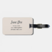 マヘセーシェルカラナビーチギフト ラゲッジタグ (裏面横)