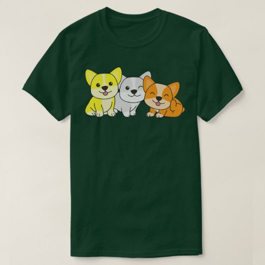 マベリケ国旗のプライドLgbtq Dogs Maverique Corgi809 Tシャツ (デザイン正面)