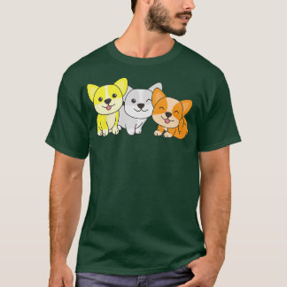 マベリケ国旗のプライドLgbtq Dogs Maverique Corgi809 Tシャツ