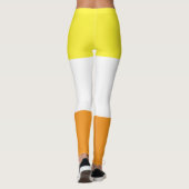 マベリケ国旗イエローオレンジホワイトストライプのLGBT レギンス (裏面)