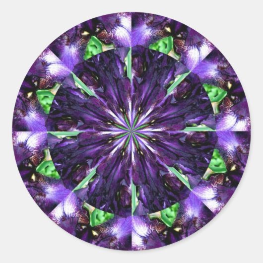 マペット顔k ラウンドシール (正面)