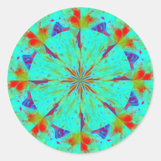 マペット顔ki2 ラウンドシール (正面)