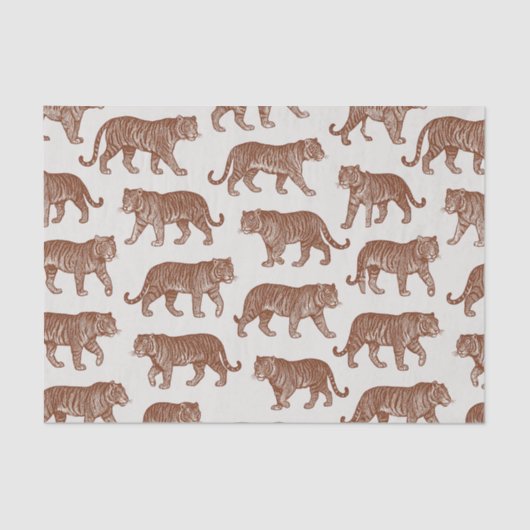 マホはっきりしたガエレガントニーホワイトヴィンテージクラシックタイガー 薄葉紙 (正面)